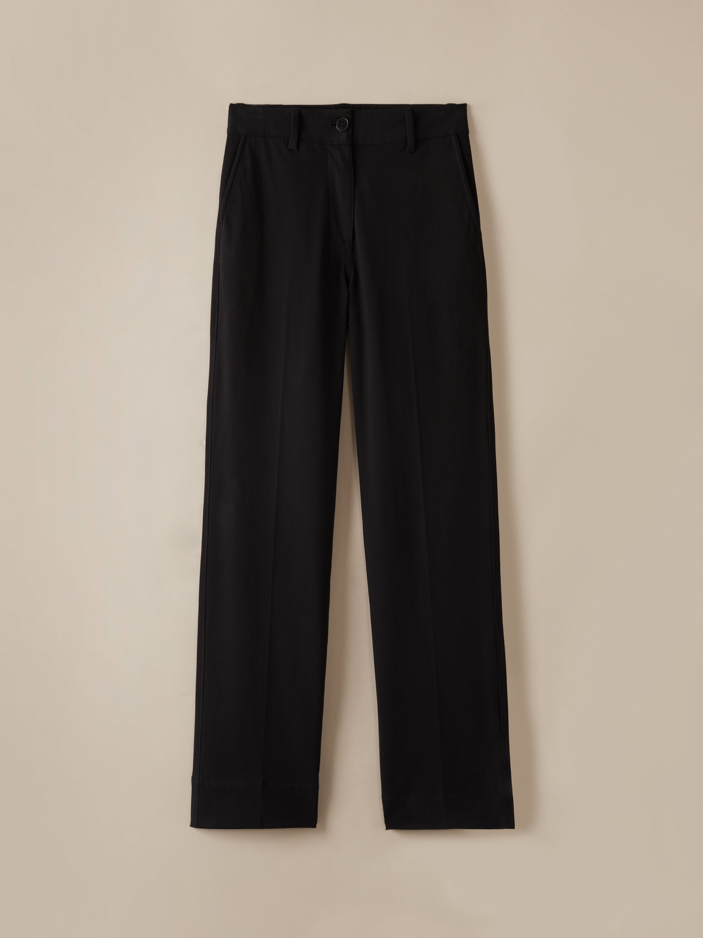 The Jane Straight Flex Pant in Black