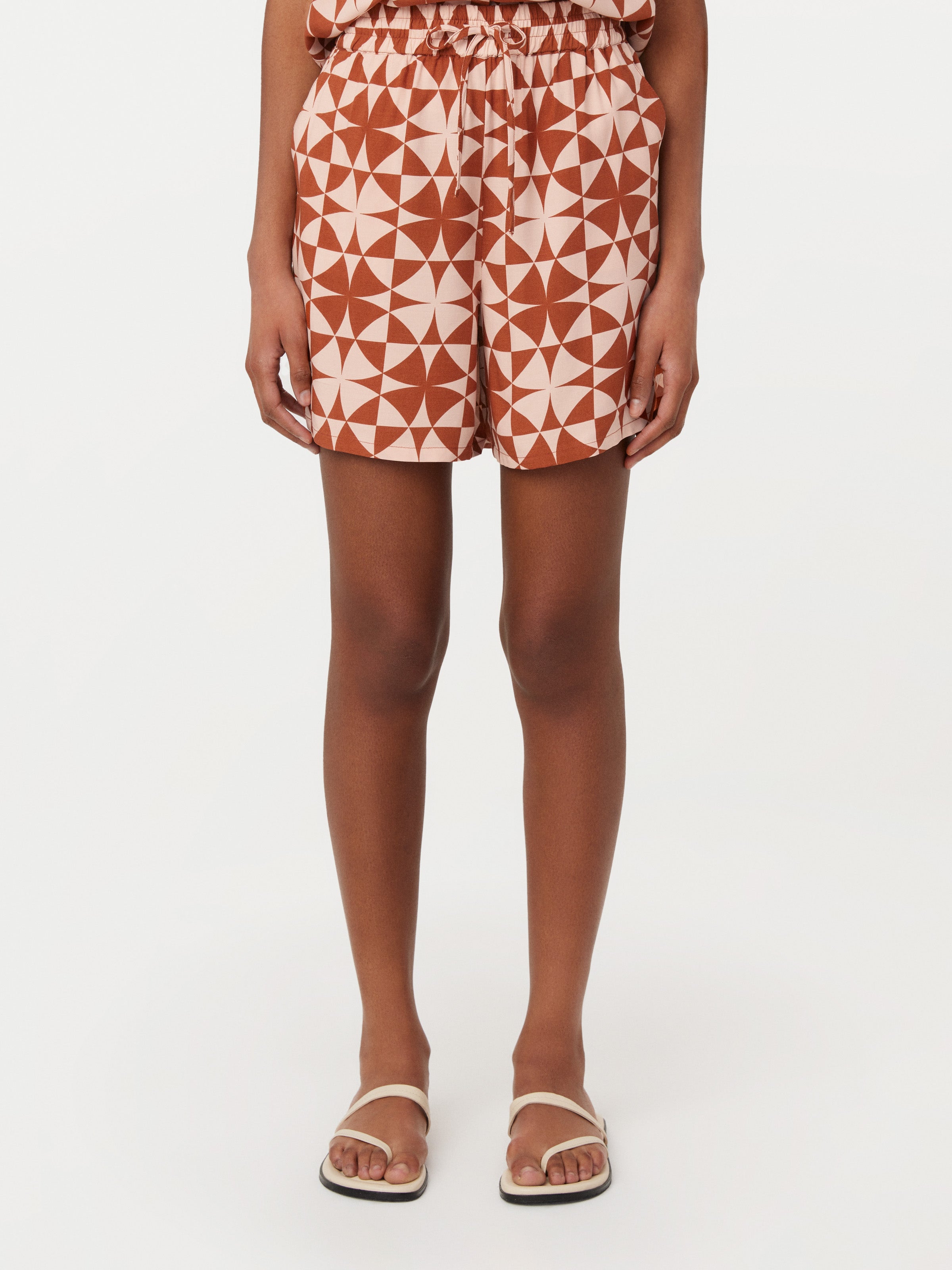 The Annie Pull On Loose Short in Red Clay