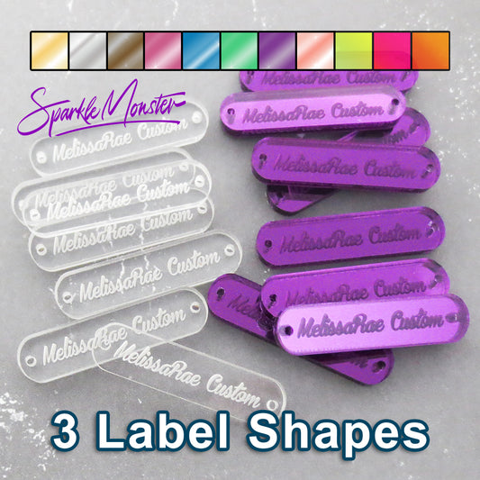Custom Product Tags for Crafters, laser cut acrylic, jewelry makers, b –  Sparkle Monster