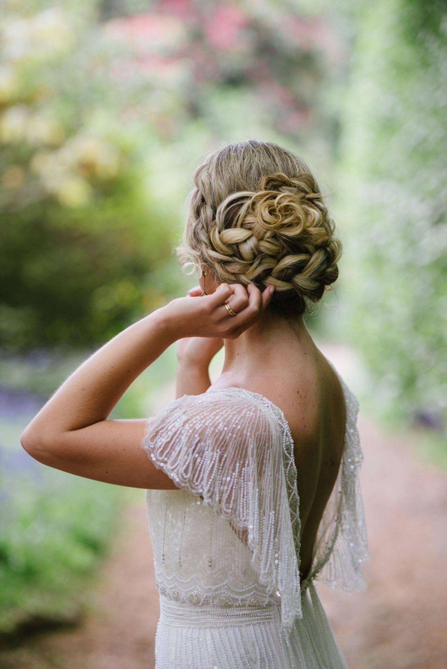 Plait updo bridal hair inspiration 