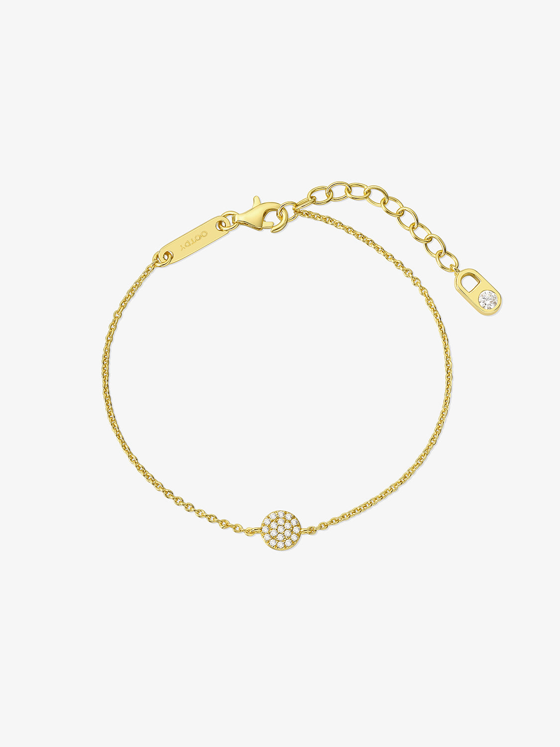 Pave Crystal Round Bracelet