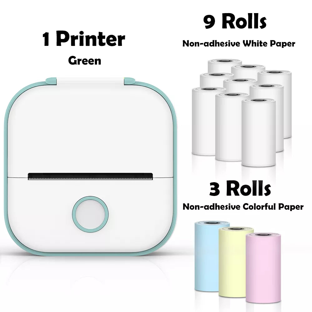 Portable Mini Wireless Thermal Pocket Printer Self-adhesive Stickers Use for DIY,Journal Sticker impresora portátil