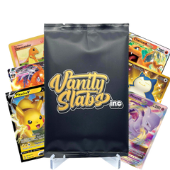 Pokémon Mystery Pack with Holos Foils Rares V VMax Pokémon cards in the product display
