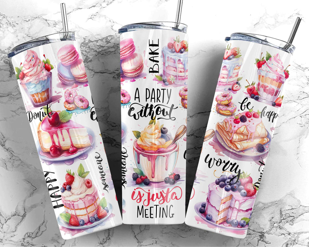 20 Oz Dessert Tumbler Wrap Template