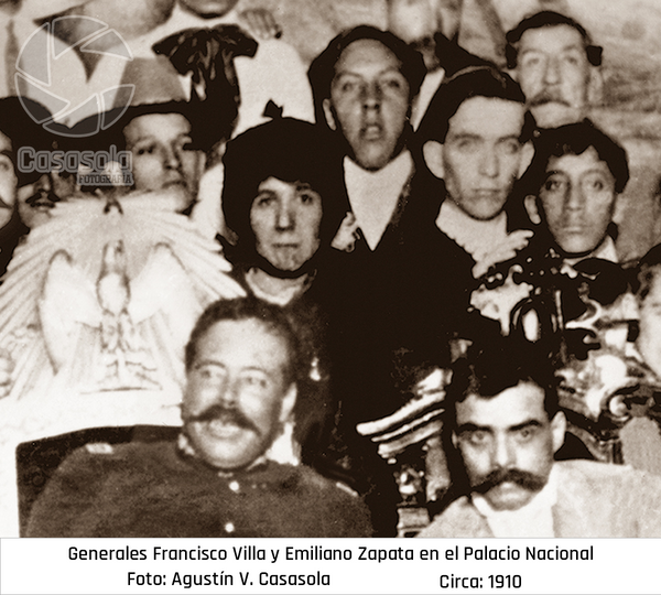 Dolores Jimenez Pancho Villa Emiliano Zapata Palacio Nacional Casasola