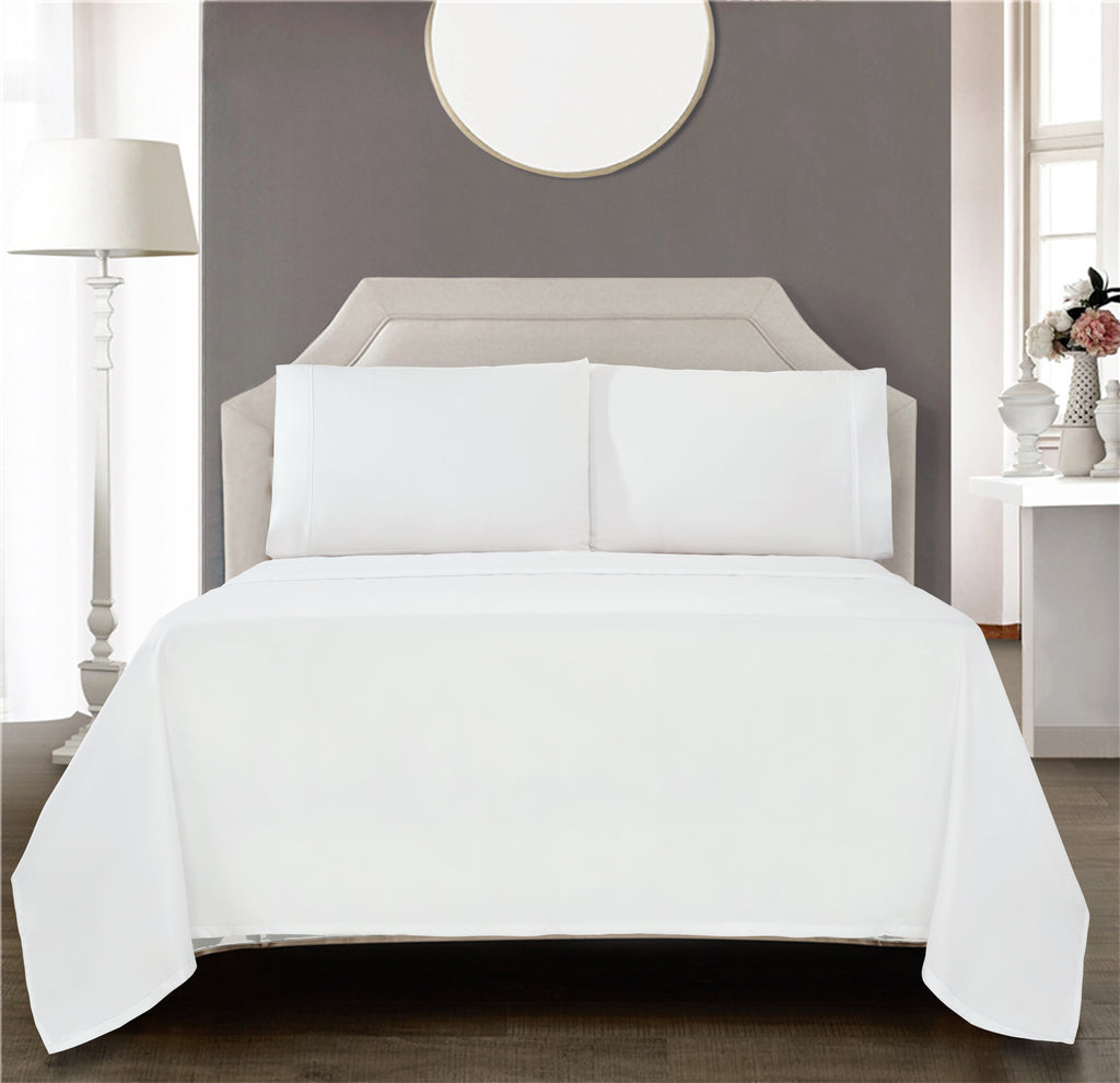 200 Thread Count Cotton/Polyester Linens (White)