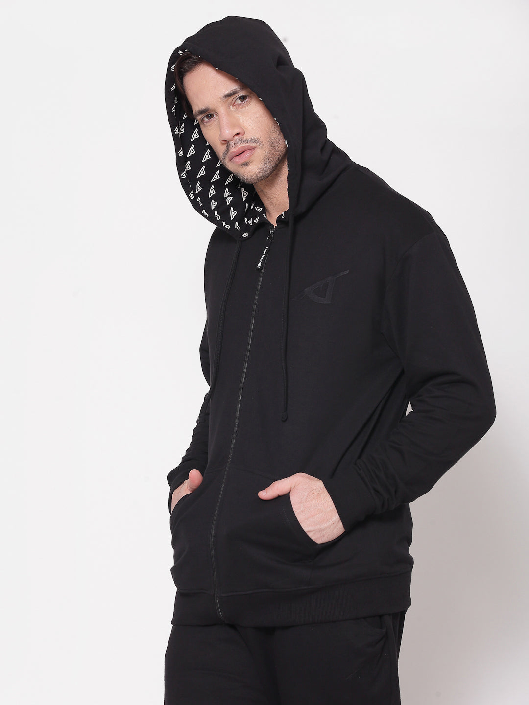 White Fly Hoodie, Relaxed Fit Front Zipper Hoodies