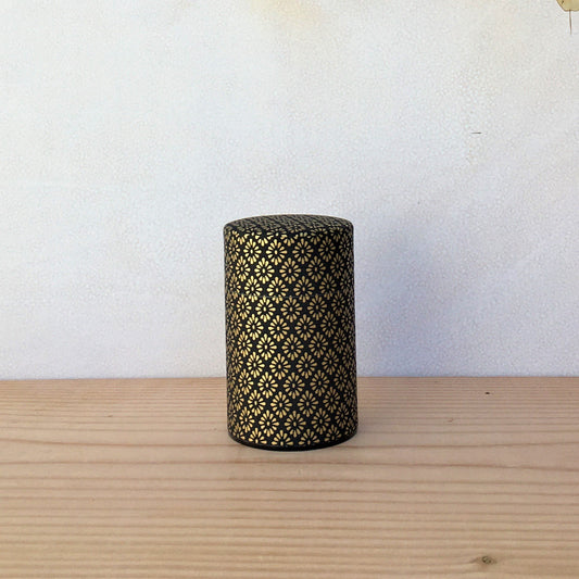 Gold diamond pattern, Washi Paper Canister