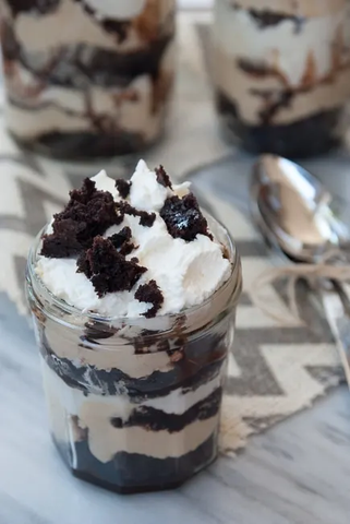 Gluten Free Brownie Whipped Cream Trifle