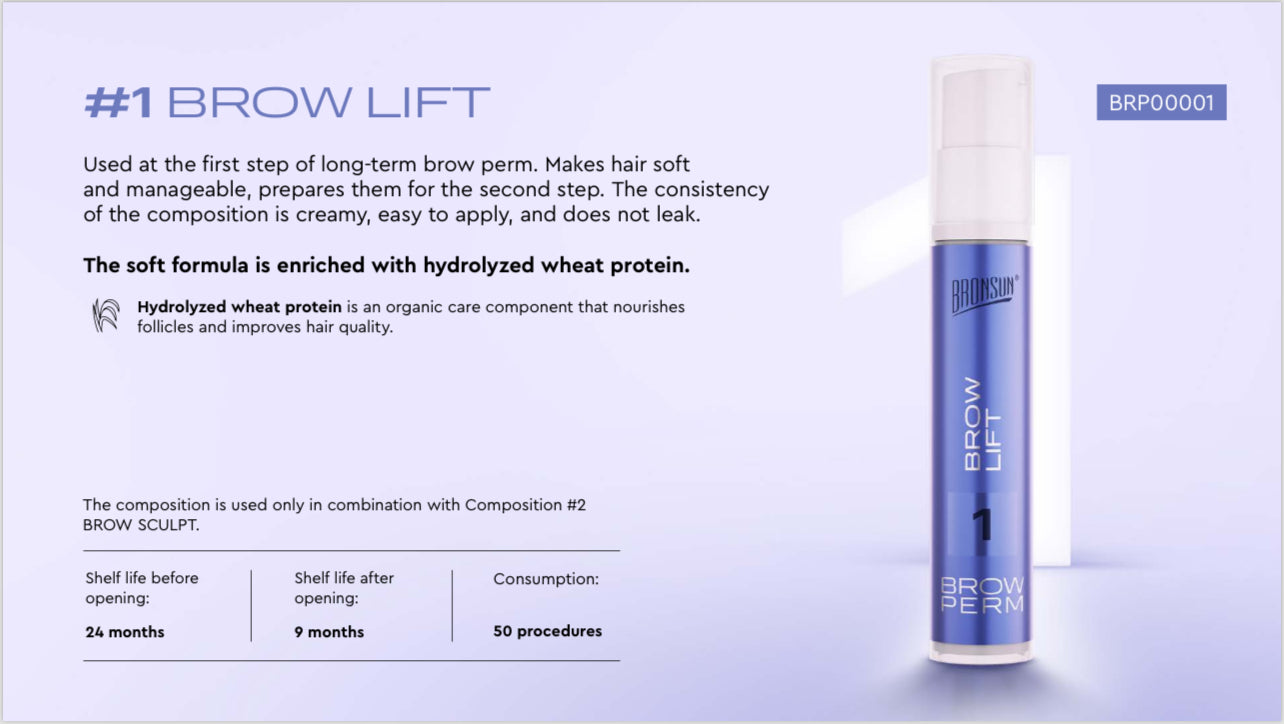 Bronsun Long Term Brow Perm Lamination Brow Lift Step One