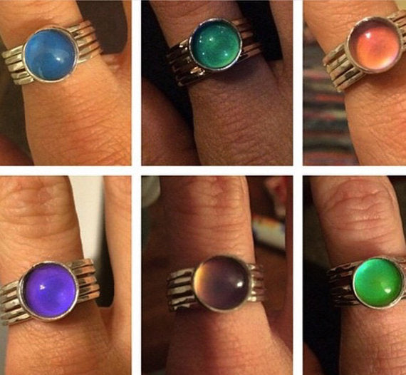 showing off mood rings