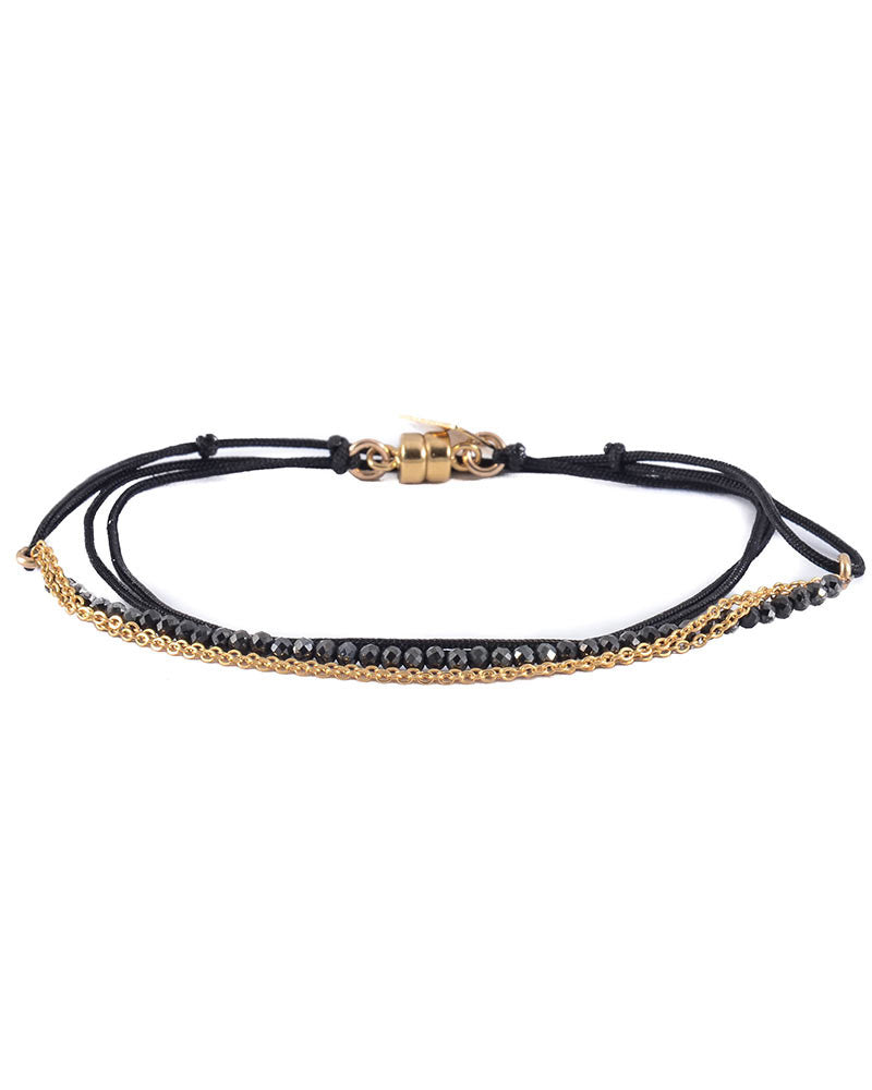 Dafne | Wrap Black Spinel Bracelet – Online Jewelry Boutique