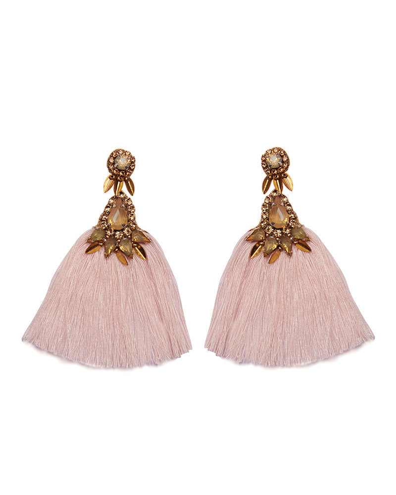 Deepa Gurnani | Herise Pink Earrings – Online Jewelry Boutique