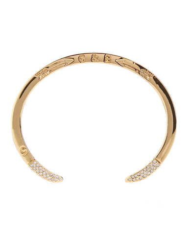 Giles & Brother | Gold Double Spike Pave Cuff – Online Jewelry Boutique