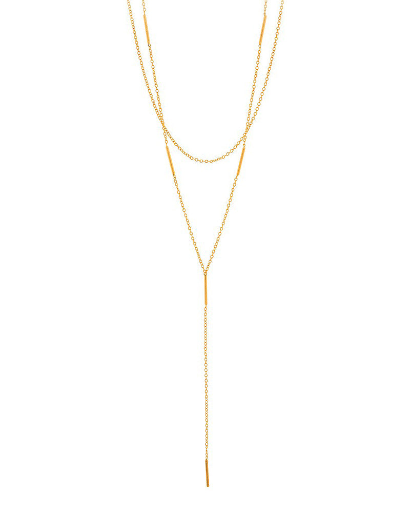 Gorjana | Nina Gold Lariat Necklace – Online Jewelry Boutique