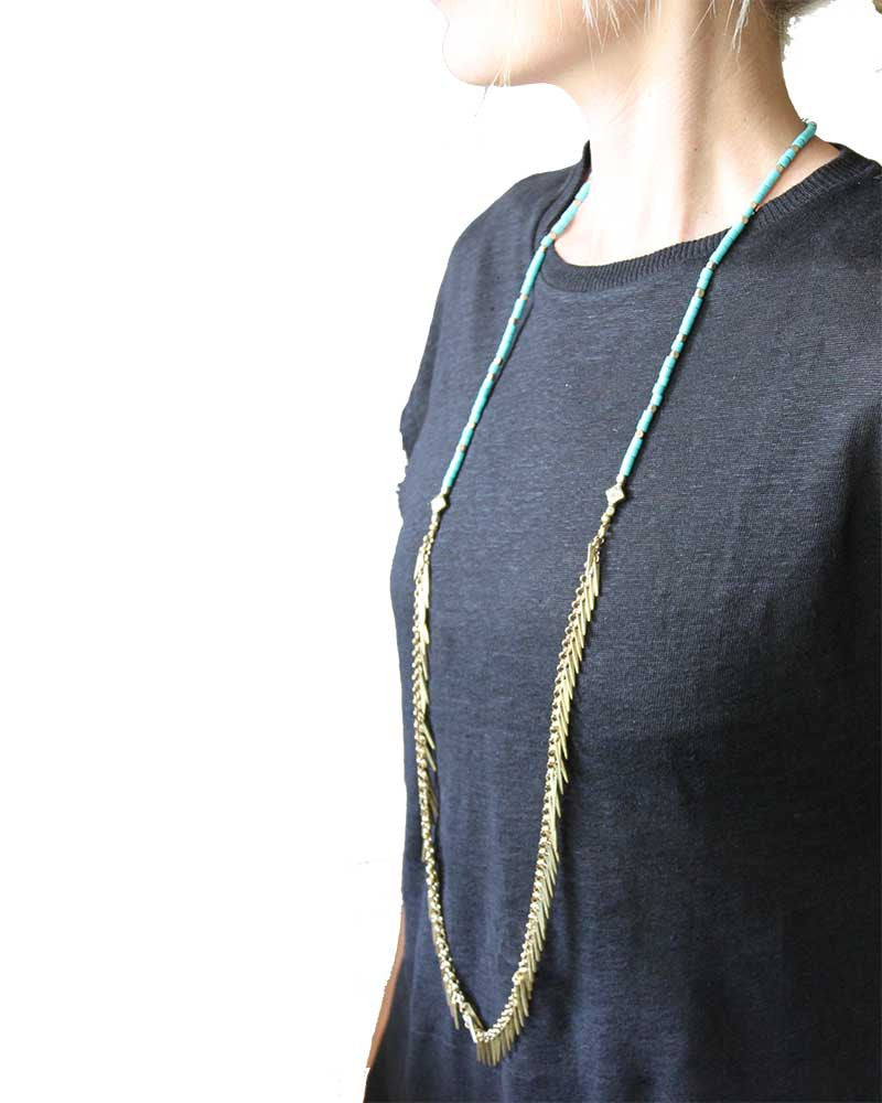 Download Jenny Bird Palm Rope Necklace - Online Jewelry Boutique