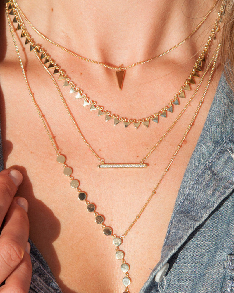 Melanie Auld | AFLA Multi Triangle Necklace – Online Jewelry Boutique