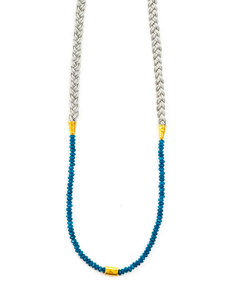 Meridian Avenue Teal Jade Grey Necklace – Online Jewelry Boutique