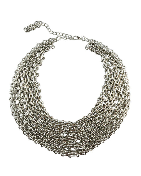 Meridian Avenue | Silver Chainmail Necklace – Online Jewelry Boutique