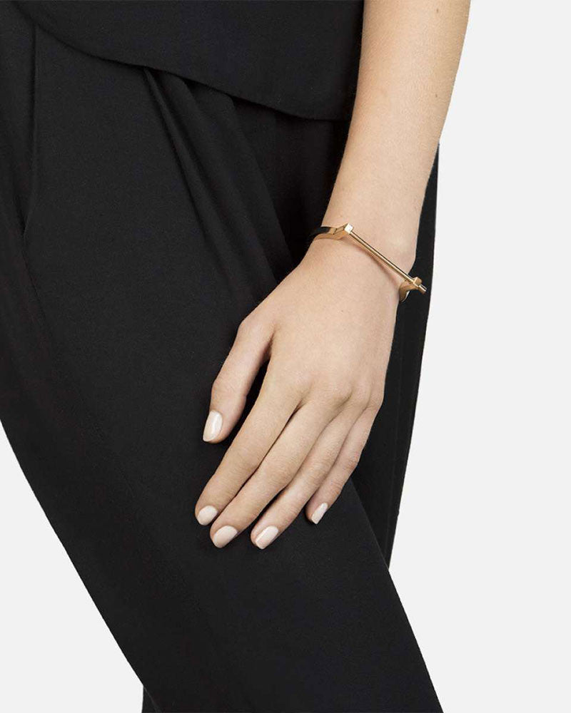 Miansai Jewelry | Modern Screw Cuff - Gold – Online Jewelry Boutique