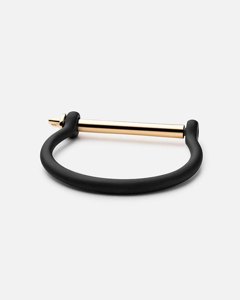 Miansai | Noir Screw Cuff Gold Bar Bracelet – Online Jewelry Boutique