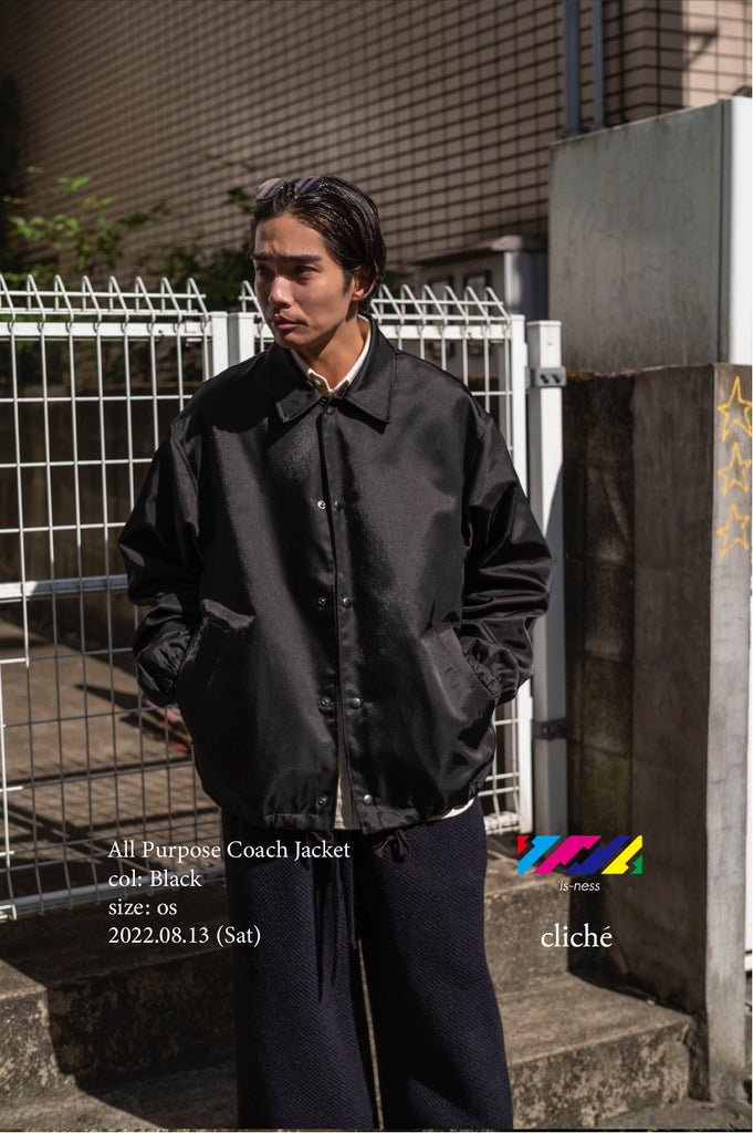 JJJJound Coach Jacket Mコーチジャケット 黒 - アウター