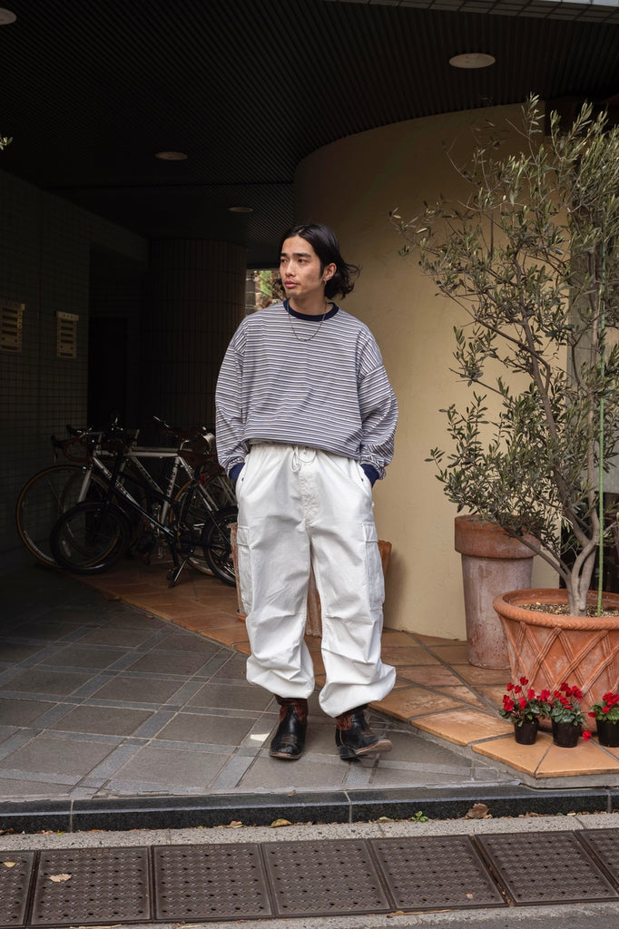 ROTOL / TWIST L/S - BORDER - blue ロトル 3サイズ感はかなりゆったり