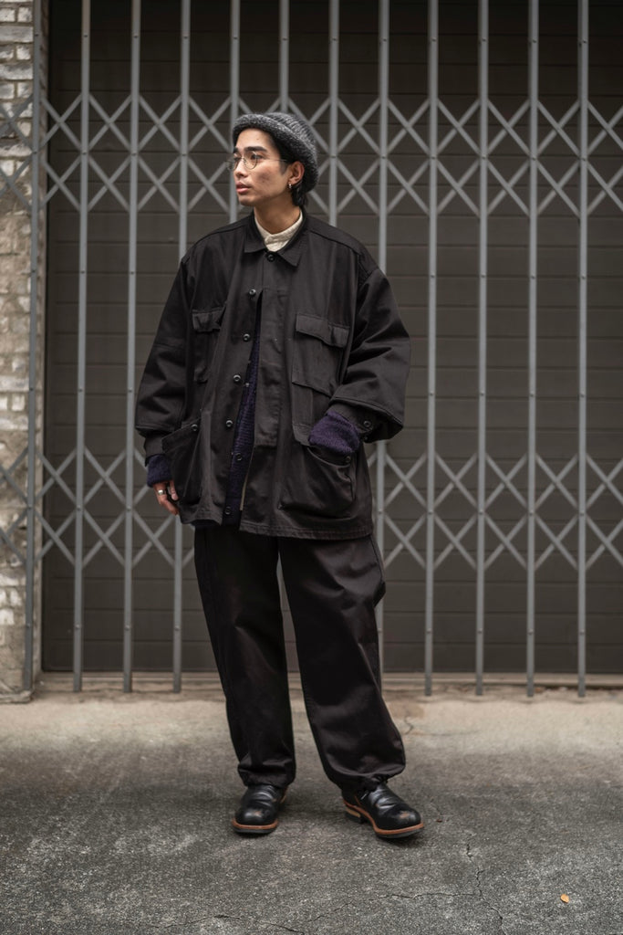 安い購入 cliche BDU JACKET BLACK 357 改 サイズML ミリタリー