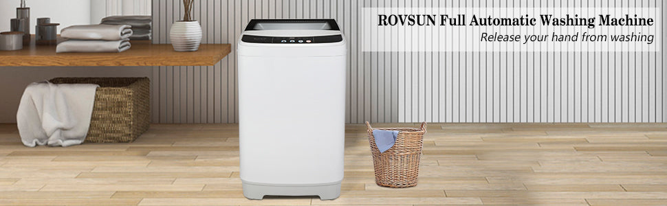 ROVSUN 13 LBS Compact Portable Full-Automatic Washing Machine