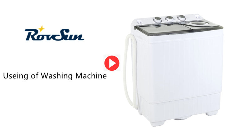Erivess Portable Twin Tub 22lbs Washing Machine with Drying Rack, Top Load,  13lbs Washer Mini Compact Laundry Machine with 9lbs Drain Pump