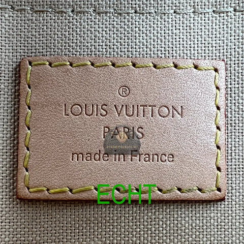 Louis Vuitton Made in Label Schild echt