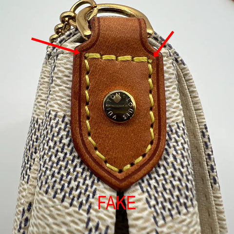 Lv neverfull white fake vs real hotsell