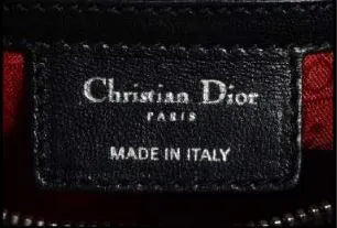 Made in Label einer Christian Dior Handtasche