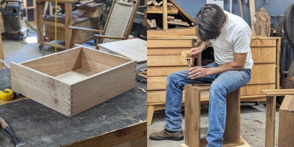 Danou Charette - cerisier - artiste artisan - ébéniste - bois local