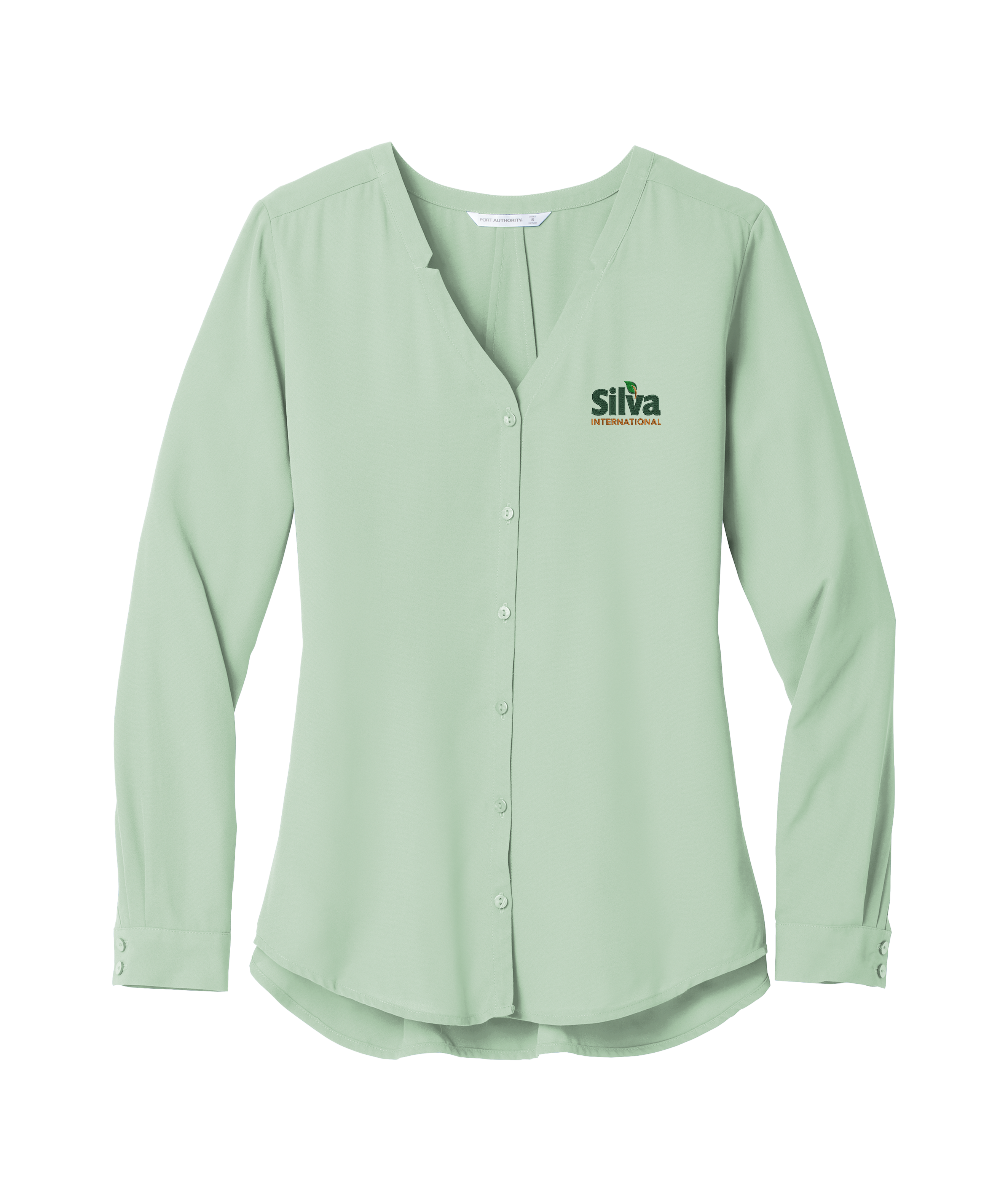 Port Authority ® Ladies Long Sleeve Button-Front Blouse
