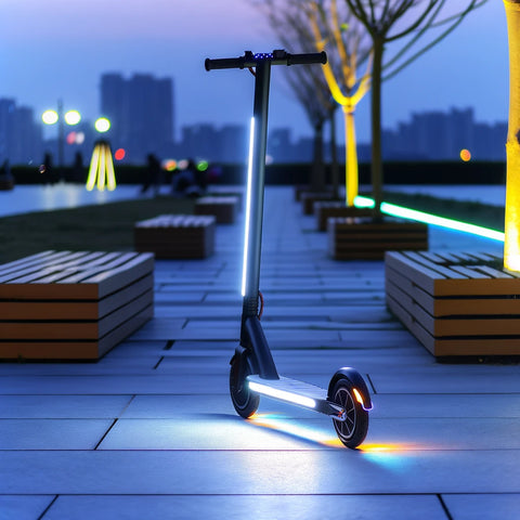 Electric Scooter with LED lights