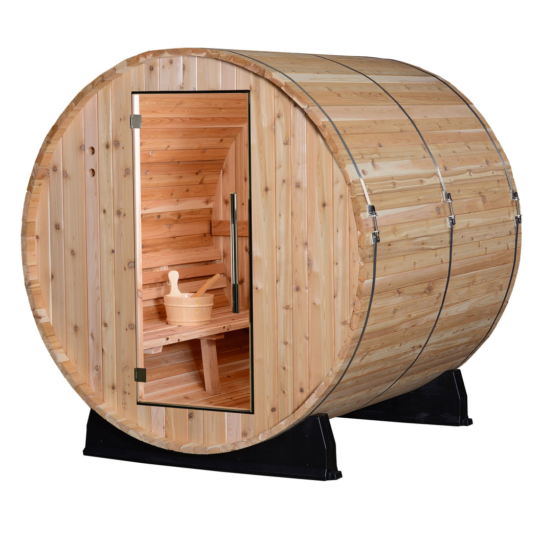 Pinnacle 4-person Barrel Sauna – Almost Heaven Saunas