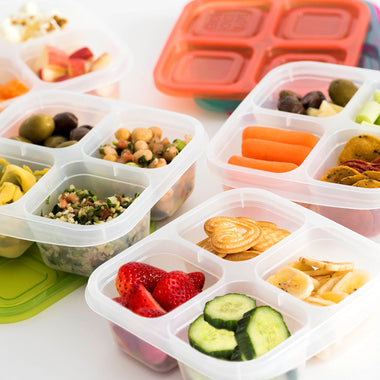 Snack Containers, 4 Compartment Lunchable Containers, Reusable