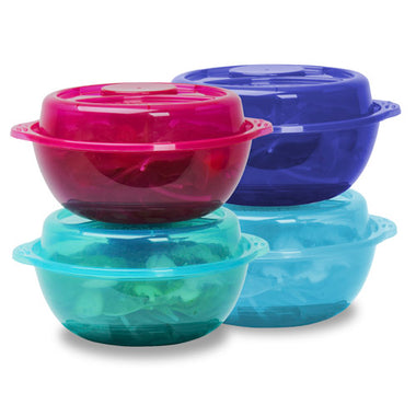 EasyLunchboxes® - Salad To-Go Containers - Reusable Bowl with