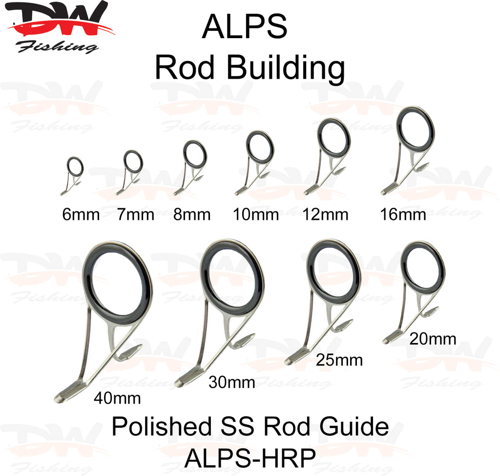 ALPS Hook Keeper Stainless Steel, Fishing Rod Building