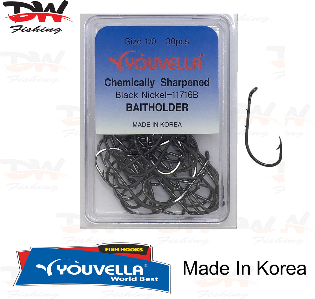 Youvella Straight Open Eye Gang Hooks (100pk) – Water Tower Bait and Tackle