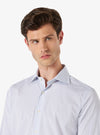 Cotton spread collar shirt - Twill