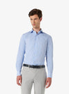 Slim fit cotton shirt with spread collar - Lyon