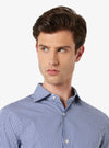 Slim fit cotton shirt with spread collar - Lyon