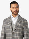 Checked wool blend jacket - Holden