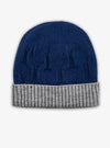 Two-tone ribbed wool blend cap