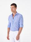 French collar shirts in cotton linen