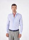 French collar shirts in cotton linen