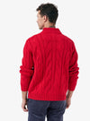 Cardigan a Treccia Chiusura con Zip in Lana - Teddy - Fusaro Antonio dal 1893