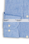 French collar shirt in cotton linen - Elegant